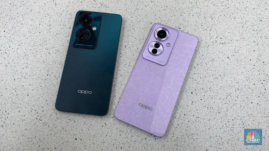 Oppo Reno 11 F. (CNBC Indonesia/Novina Putri Bestari)