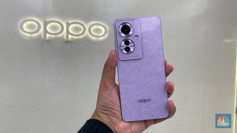 Oppo Reno 11 F. Oppo Reno 11 F. (CNBC Indonesia/Novina Putri Bestari)