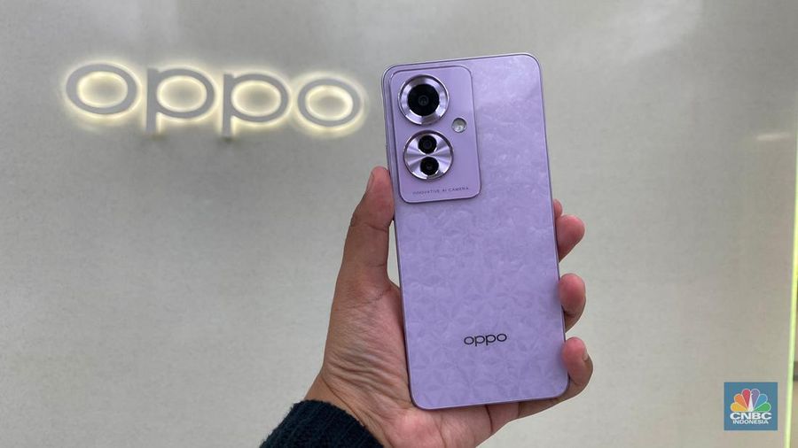 Oppo Reno 11 F. (CNBC Indonesia/Novina Putri Bestari)