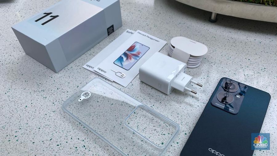 Oppo Reno 11 F. (CNBC Indonesia/Novina Putri Bestari)