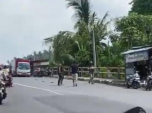 Viral 2 Pria Duel di Jalan Rama Klungkung gegara Saling Pandang