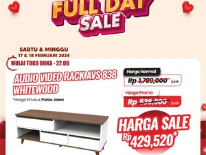 Besok Transmart Full Day Sale Balik Lagi, Harga Rak TV+Speaker Murah Meriah!