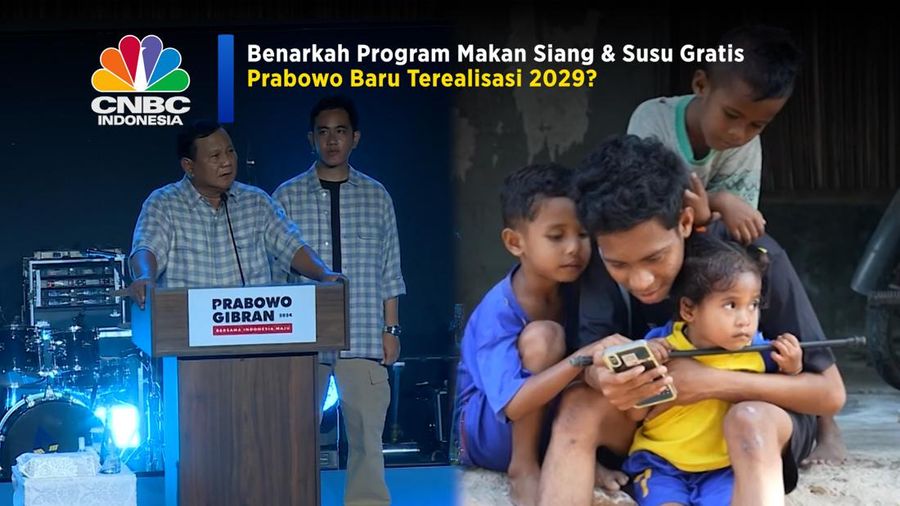 Benarkah Program Makan Siang & Susu Gratis Prabowo Baru Terealisasi 2029? (CNBC Indonesia TV)