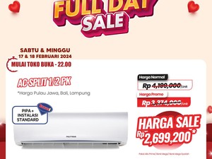 AC Split 1/2 PK Transmart Full Day Sale Diskon Sampai Rp 1,5 juta