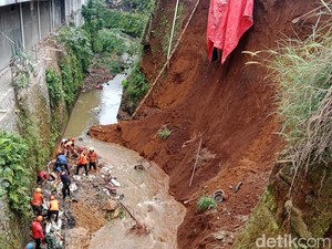 Proyek TPT di Bogor Disetop Sementara Usai Longsor Tewaskan Dua Pekerja