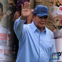 Real Count KPU 17.00 WIB: Prabowo 58,55%, Anies 24,27%, Ganjar 17,18%