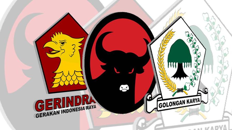Gerindra, PDIP, Golkar