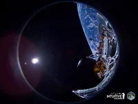 Selfie Keren Odysseus Terbang dari Bumi Menuju Bulan