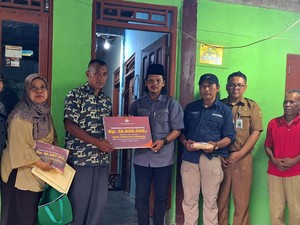 KPU Klaten Serahkan Santunan ke Keluarga 2 Anggota KPPS yang Meninggal