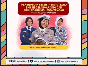 PPDB SMK Negeri Boarding & Semi Boarding Jawa Tengah Dibuka, Gratis Biaya Hidup-Sekolah