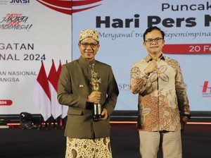 Dinilai Berhasil dalam Pembangunan, Bupati Bandung Raih Anugerah PWI 2024