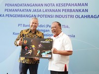 Kolaborasi Bank Mandiri-KONI Dukung Industri Olahraga Nasional