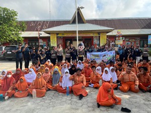 Polantas Polres Pelalawan Ajak Anak SLB Tertib Lalulintas, Intip Yuk!