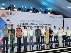Bareng Aguan, Erick Thohir Groundbreaking Gedung BNI di PIK 2