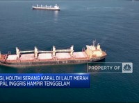 Video: Efek Houthi Serang Laut Merah, Kapal Inggris Hampir Tenggelam