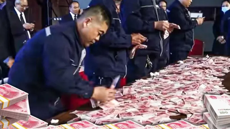 Perusahaan Kuangshan Crane memberikan bonus ke karyawannya. (Dok. SCMP via Detikcom)