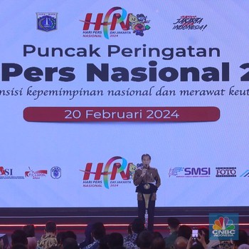 Potret Jokowi Sahkan Perpres Publisher Rights di Hari Pers Nasional