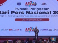 Potret Jokowi Sahkan Perpres Publisher Rights di Hari Pers Nasional