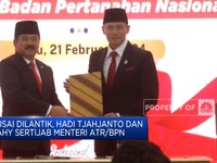Video: Usai Dilantik, Hadi Tjahjanto dan AHY Sertijab Menteri ATR/BPN