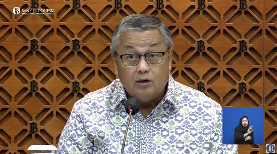 Gubernur Bank Indonesia, Perry Warjiyo menyampaikan Hasil Rapat Dewan Gubernur Bulanan Bulan Februari 2024.