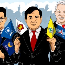 Skenario Kekuatan Koalisi Prabowo Jika Nasdem Atau PDIP Gabung