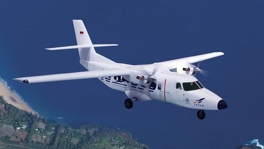 Profil pesawat N219. (Dok: Dirgantara Indonesia)