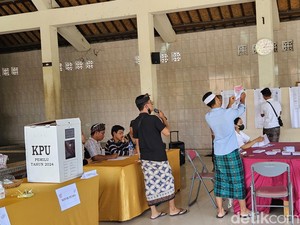 PSU di Gianyar: Prabowo-Gibran 103, Ganjar-Mahufd 12, AMIN 2 Suara