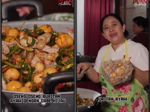 Puan Maharani Masak Menu Sederhana, Tumis Uritan dan Sayur Lodeh