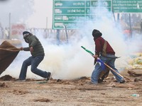 Potret Chaos di India, Petani Vs Polisi-Hujan Gas Air Mata