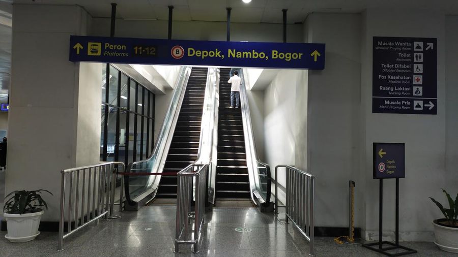 Eskalator Stasiun Manggarai. (Dok. Detikcom/Tina Susilawati)