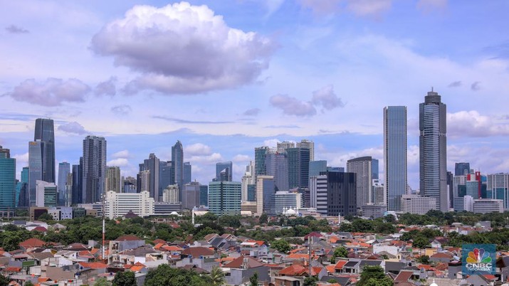 Ilustrasi Perkantoran Jakarta. (CNBC Indonesia/Faisal Rahman)