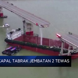 Video: Kapal Tabrak Jembatan di China, 2 Orang Tewas