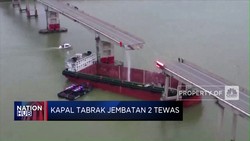 Video: Kapal Tabrak Jembatan di China, 2 Orang Tewas