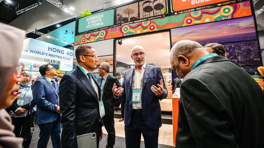 Kemenparekraf Promosikan Destinasi MICE Indonesia di “AIME 2024” Australia. (Dok. Kemenparekraf)