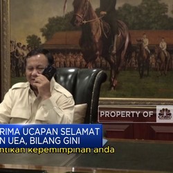 Video: Prabowo Terima Ucapan Selamat dari Presiden UEA
