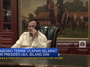 Video: Prabowo Terima Ucapan Selamat dari Presiden UEA