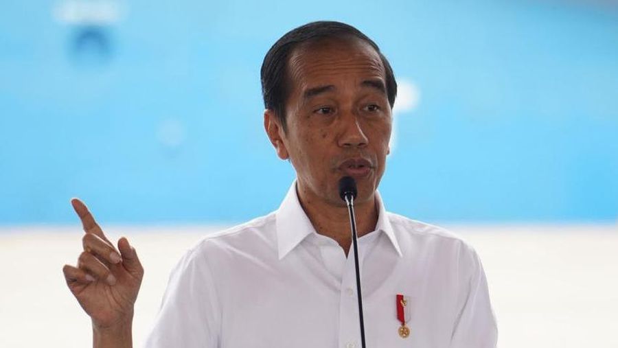 Presiden Joko Widodo meresmikan Proyek Strategis Nasional, Makassar New Port (MNP) pada Kamis (22/2/2024). (Dok: Kementerian BUMN)