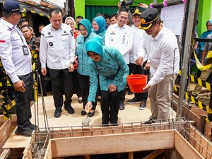 Ketum TP PKK Resmikan Gerakan Bedah Rumah-Penanganan Stunting di Sumsel