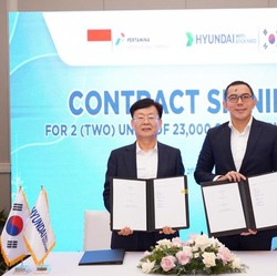 Top! PIS Teken Kontrak Pembangunan 2 Tanker LPG Hyundai