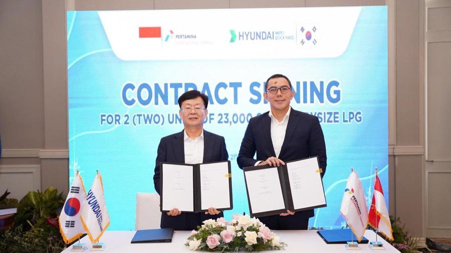 PIS Menandatangani Kontrak Pembangunan 2 Tanker dengan Hyundai Mipo Dockyard Co Ltd
