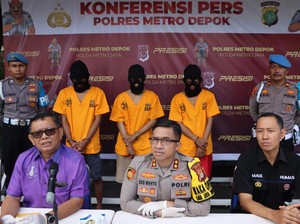 Polres Depok Tangkap 3 Pengedar Sabu Modus Tempel di Tiang Listrik