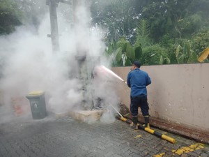Gardu Listrik di Bintaro Terbakar, Diduga Akibat Korsleting Listrik