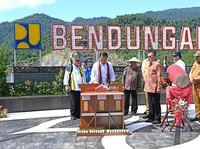 Jokowi Resmikan Proyek Bendungan Lolak yang Dibangun PTPP