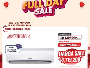 AC Split 1/2 PK Hemat Sampai 1 Juta Di Transmart Full Day Sale!