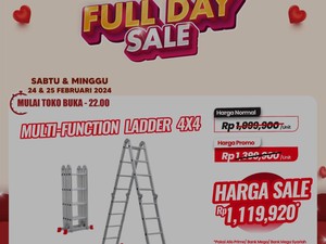 Tangga Multi-Fungsi Diskon Rp 800 Ribuan di Transmart Full Day Sale!