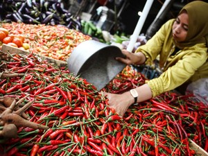 Harga Sembako Jatim 10 Maret 2025, Cabai Besar hingga Rawit Turun Semua