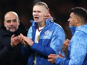 Erling Haaland Dekati Rekor Eric Cantona di Derby Manchester