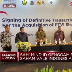 Sah! BUMN MIND ID Kuasai 34% Saham Vale Indonesia (INCO)