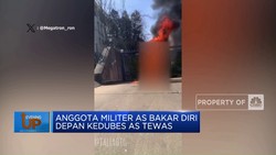 Video: Di Depan Kedubes Israel, Militer AS Bakar Diri Hingga Tewas