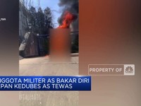 Video: Di Depan Kedubes Israel, Militer AS Bakar Diri Hingga Tewas
